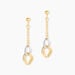 Boucles D'oreilles Pendantes Louisa Or Bicolore - Boucles d'oreilles pendantes Femme | Histoire d’Or