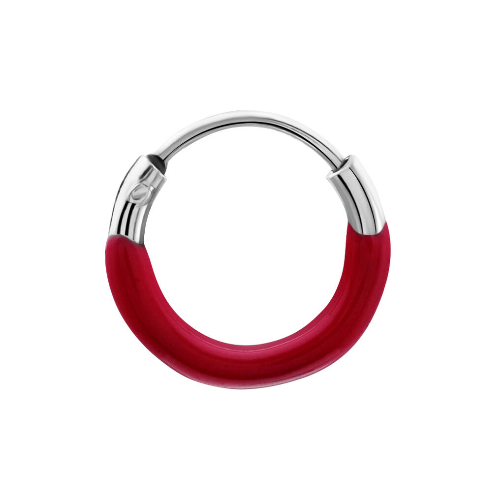 Créole Unitaire Argent Blanc Samba - Boucles d'oreilles créoles Femme | Histoire d’Or