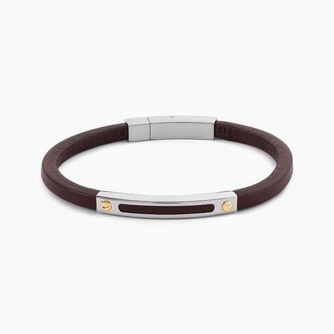 Bracelet Cuir De Vache Marron - Bracelets Cuir Homme | Histoire d&rsquo;Or