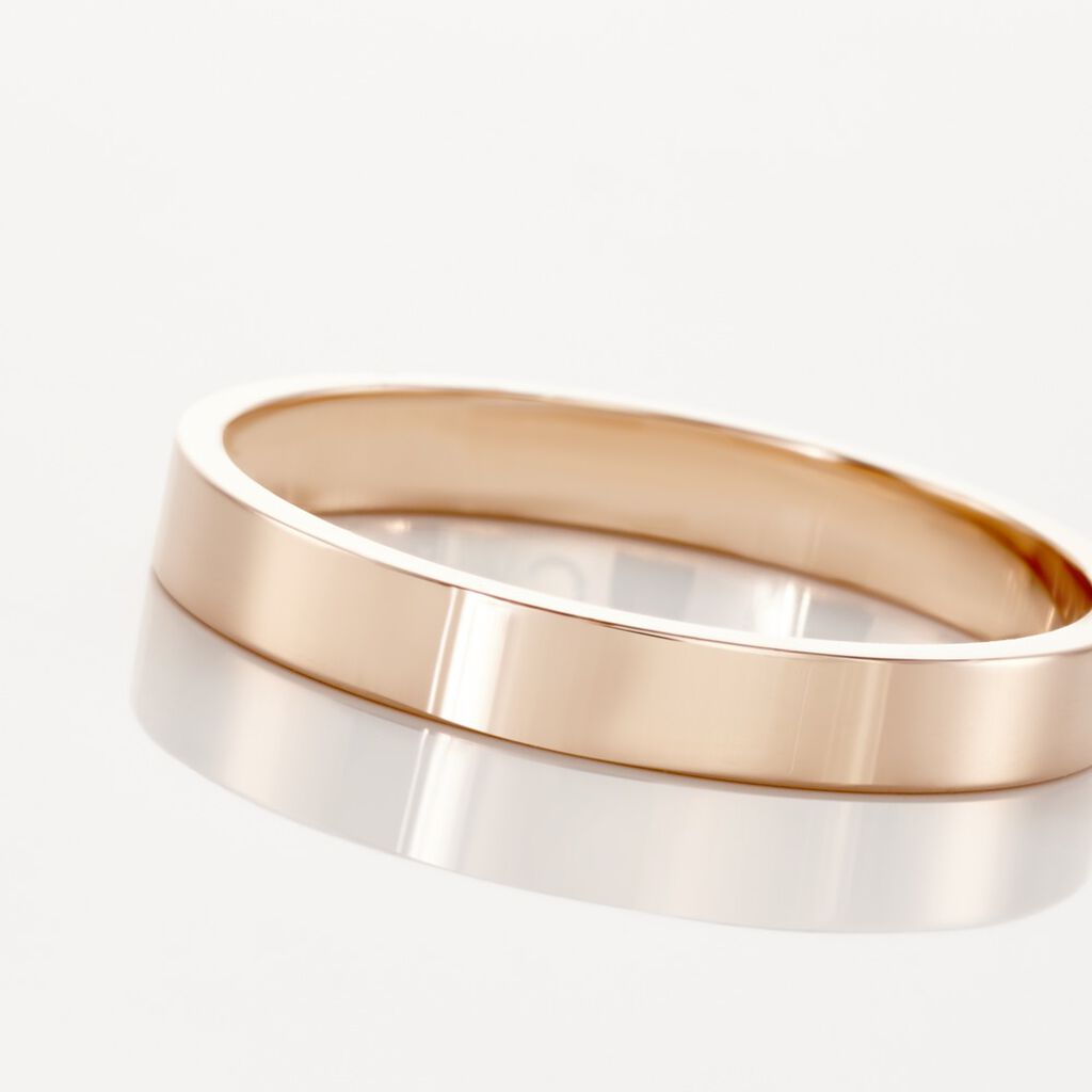 Alliances Argent Rose Inayah Ruban 3mm - Alliances Homme | Histoire d&rsquo;Or