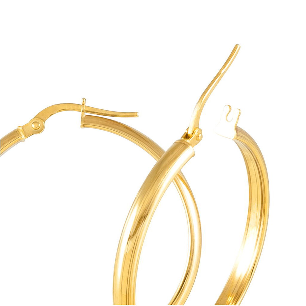Créoles Shalana Or Jaune - Boucles d'oreilles créoles Femme | Histoire d’Or