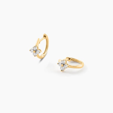 Créoles Eternal Spring Or Jaune Diamant - Boucles d'oreilles créoles Femme | Histoire d’Or