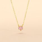 Collier Or Jaune Avaya Oxyde De Zirconium - Colliers Enfant | Histoire d&rsquo;Or