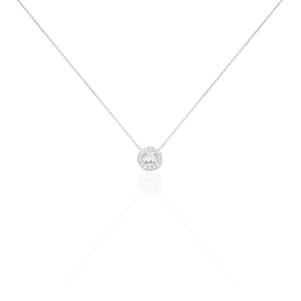 Collier Star Or Blanc Oxyde De Zirconium - Colliers Femme | Histoire d&rsquo;Or