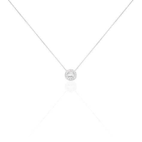 Collier Star Or Blanc Oxyde De Zirconium - Colliers Femme | Histoire d&rsquo;Or