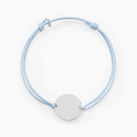 Bracelet Helenia Pastille Gravable Or Blanc - Bracelets Naissance Enfant | Histoire d&rsquo;Or