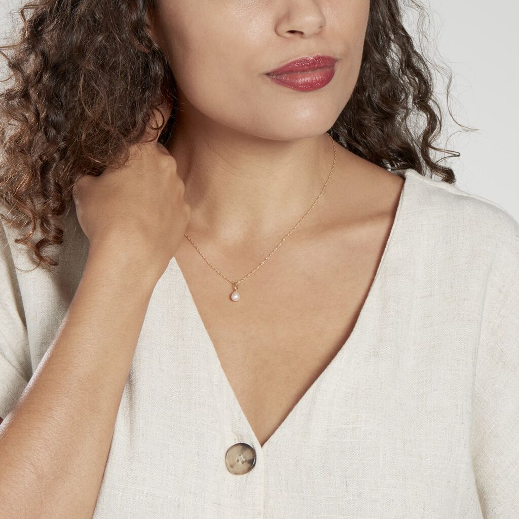 Pendentif Yoela Or Jaune Perle De Culture - Pendentifs Femme | Histoire d’Or