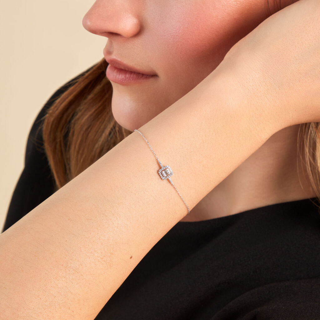Bracelet Twila Or Blanc Oxyde De Zirconium - Bracelets Femme | Histoire d’Or