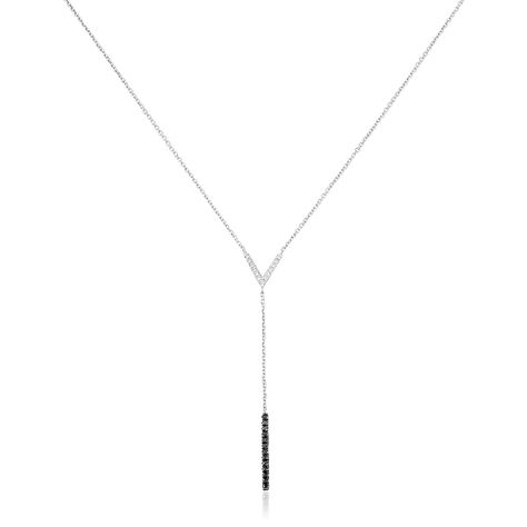 Collier Rachel Or Blanc Diamant - Colliers Femme | Histoire d’Or