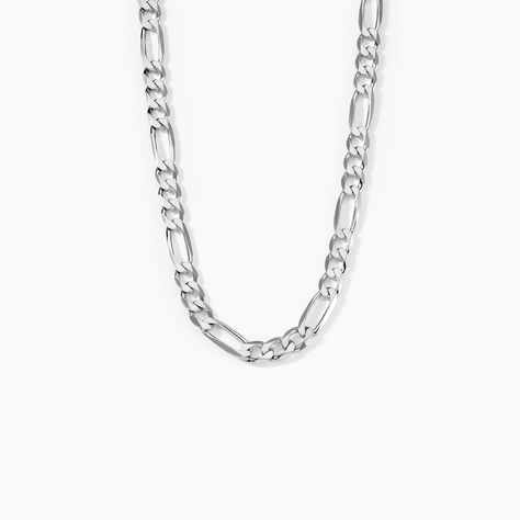 Chaîne Vivian Maille Alternee 1/3 Argent Blanc - Chaines Homme | Histoire d’Or