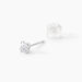 Boucles D'oreilles Puces Or Blanc Oxyde De Zirconium - Clous d'oreilles Famille | Histoire d’Or