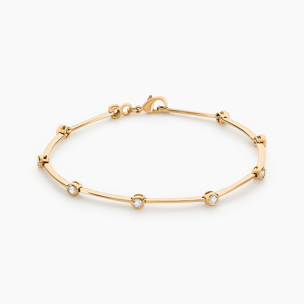 Bracelet Kaelig Plaqué Or Jaune Oxyde De Zirconium - Bracelets Femme | Histoire d’Or