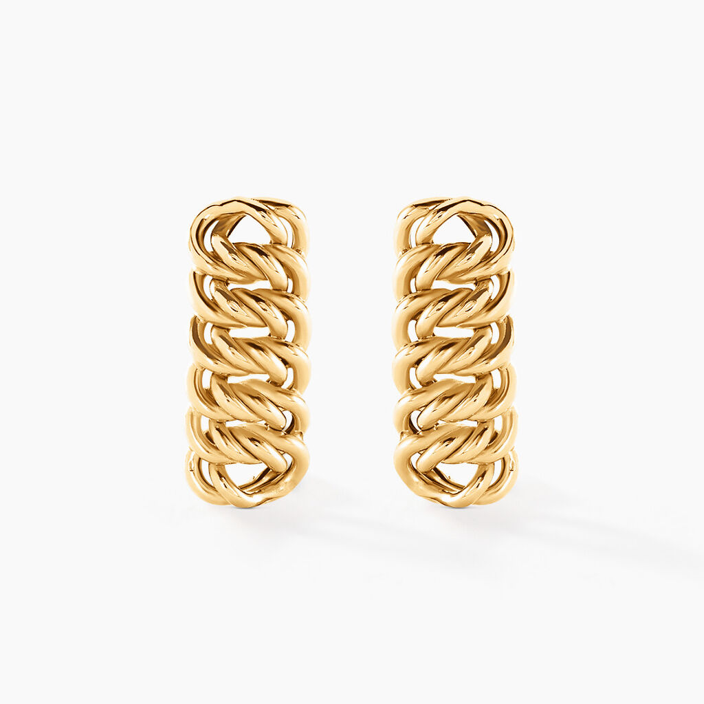 Boucles D'oreilles Puces Jimmy Or Jaune - Clous d'oreilles Femme | Histoire d’Or