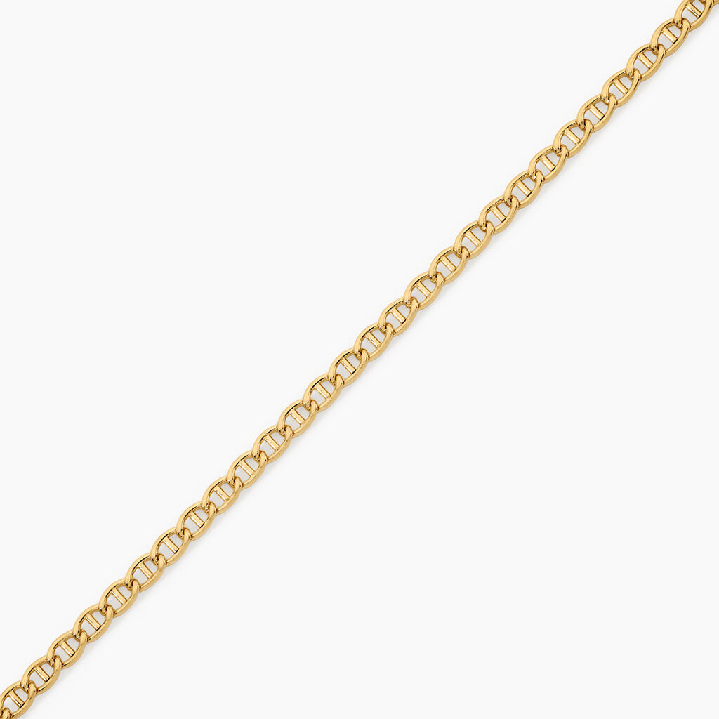 Bracelet Capucin Argent Dor&eacute; A L'Or 750/1000 - Bijoux sans pierre Femme | Histoire d&rsquo;Or