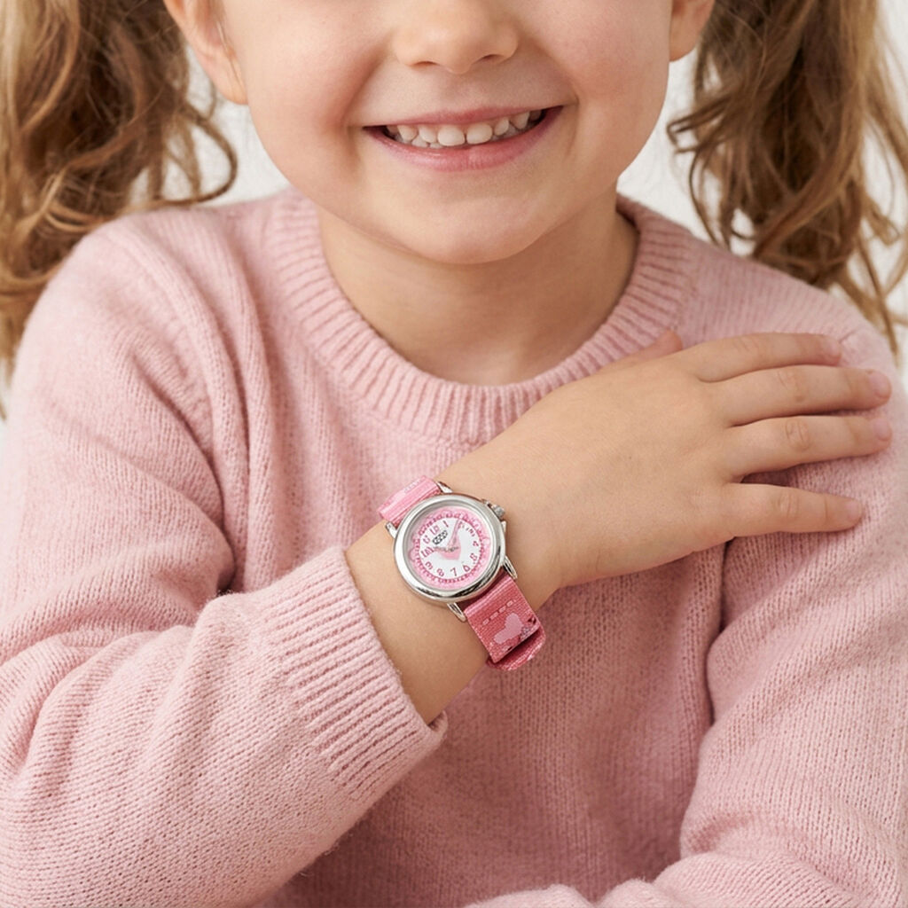 Montre Upp Lea Blanc Et Rose - Montres Enfant | Histoire d&rsquo;Or