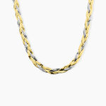 Collier Elae Argent Bicolore - Chaines Femme | Histoire d&rsquo;Or