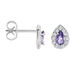 Boucles D'oreilles Puces Argent Blanc Tania Oxydes De Zirconium - Boucles d'oreilles fantaisie Femme | Histoire d’Or