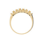 Bague Isee Plaqu&eacute; Or Jaune Oxyde De Zirconium - Bagues avec pierre Femme | Histoire d&rsquo;Or