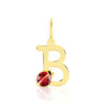 Pendentif Helidie Coccinelle Lettre Or Jaune - Pendentifs Enfant | Histoire d&rsquo;Or