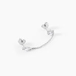 Bijou D'oreille Unitaire Eclat D'Aurore Argent Blanc Oxyde De Zirconium - Piercings d'oreilles Femme | Histoire d&rsquo;Or