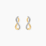 Boucles D'oreilles Puces Osanna Or Jaune Diamants - Clous d'oreilles Femme | Histoire d&rsquo;Or