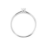 Bague Solitaire Liseline Or Blanc Diamant - Bagues solitaires Femme | Histoire d&rsquo;Or