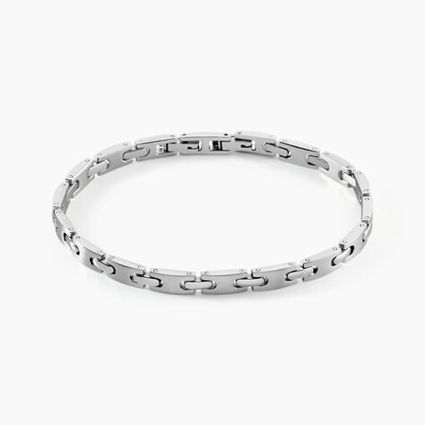 Bracelet Jourdan Acier Gris - Bijoux sans pierre Homme | Histoire d&rsquo;Or