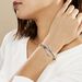 Bracelet Jonc Solitaae Argent Blanc - Bracelets joncs Femme | Histoire d’Or