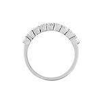 Demi Alliance Eloise Platine Blanc Diamant - Bijoux Femme | Histoire d&rsquo;Or