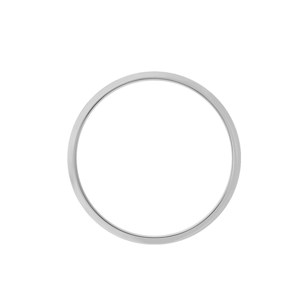 Alliance Rhodium Ruban Plat Palladium Bicolore - Alliances Homme | Histoire d’Or
