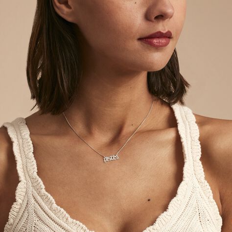 Collier Argent Blanc Astro - Colliers Zodiaque Femme | Histoire d’Or