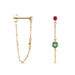 Boucles D'oreilles Pendantes Plaqué Or Eveleen Spinelle - Boucles d'oreilles fantaisie Femme | Histoire d’Or