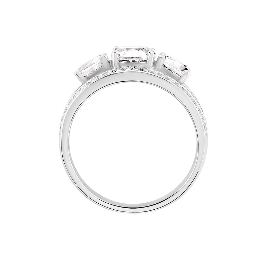 Bague Eneka Argent Oxyde De Zirconium - Bagues solitaires Femme | Histoire d’Or