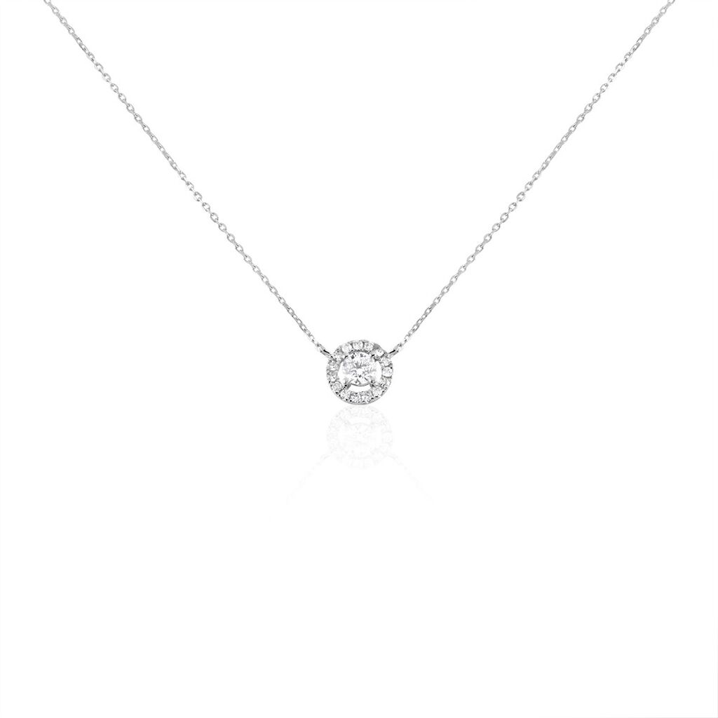Collier Or Blanc Cadence Diamants - Colliers Femme | Histoire d&rsquo;Or