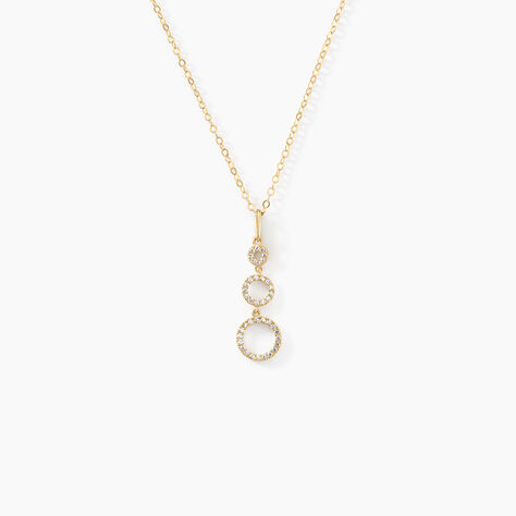 Collier Camron Or Jaune Oxyde De Zirconium - Colliers Femme | Histoire d’Or