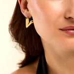 Bijoux D'Oreilles Naemia Acier Jaune - Boucles d'oreilles fantaisie Femme | Histoire d&rsquo;Or