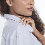 Boucles D'oreilles Puces Or Jaune Doreen Oxydes De Zirconium - Clous d'oreilles Famille | Histoire d&rsquo;Or