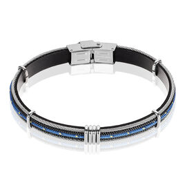 Bracelet Erick Acier Blanc - Bracelets cordon Homme | Histoire d’Or