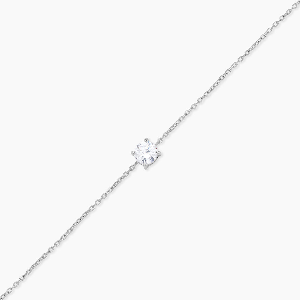 Bracelet Argent Blanc Lylwenn Oxyde De Zirconium - Bracelets Femme | Histoire d&rsquo;Or