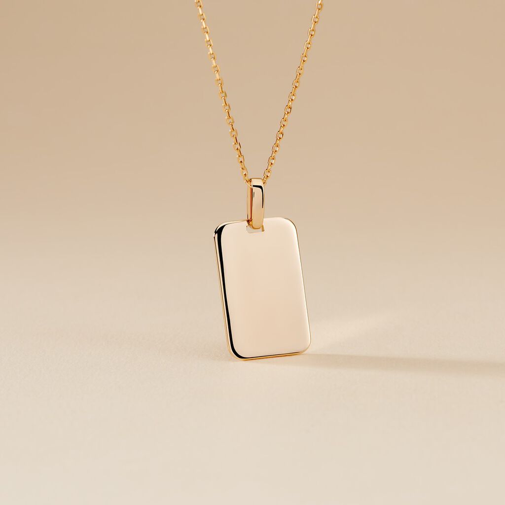 Collier Plaqu&eacute; Or Jaune Idiattis - Colliers Homme | Histoire d&rsquo;Or