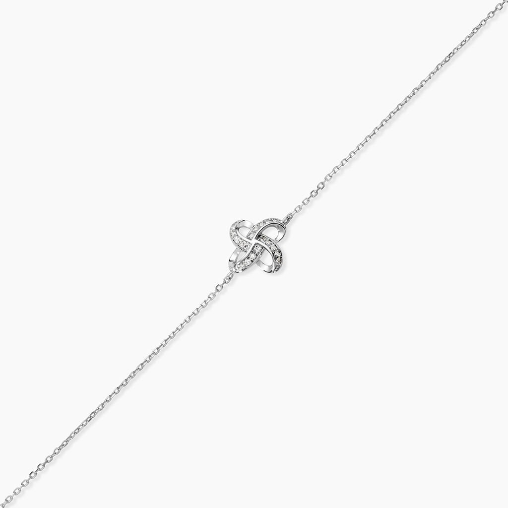 Bracelet Leonille Or Blanc Diamant - Bracelets Femme | Histoire d&rsquo;Or