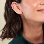 Boucle D'oreille Puce Unitaire Jodoca Or Jaune Oxyde De Zirconium - Clous d'oreilles Femme | Histoire d&rsquo;Or