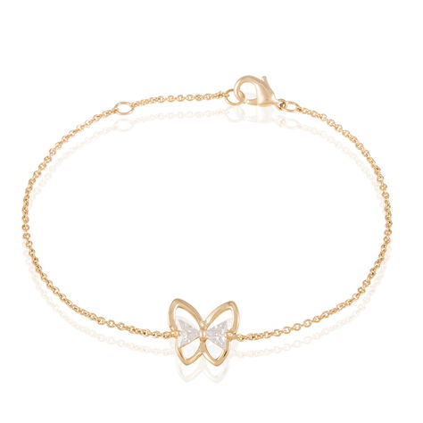 Bracelet Jelissa Plaqué Or Jaune Oxyde De Zirconium - Bracelets Femme | Histoire d’Or