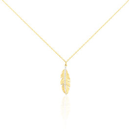 Collier Paola Or Jaune Diamant - Colliers Plume Femme | Histoire d’Or