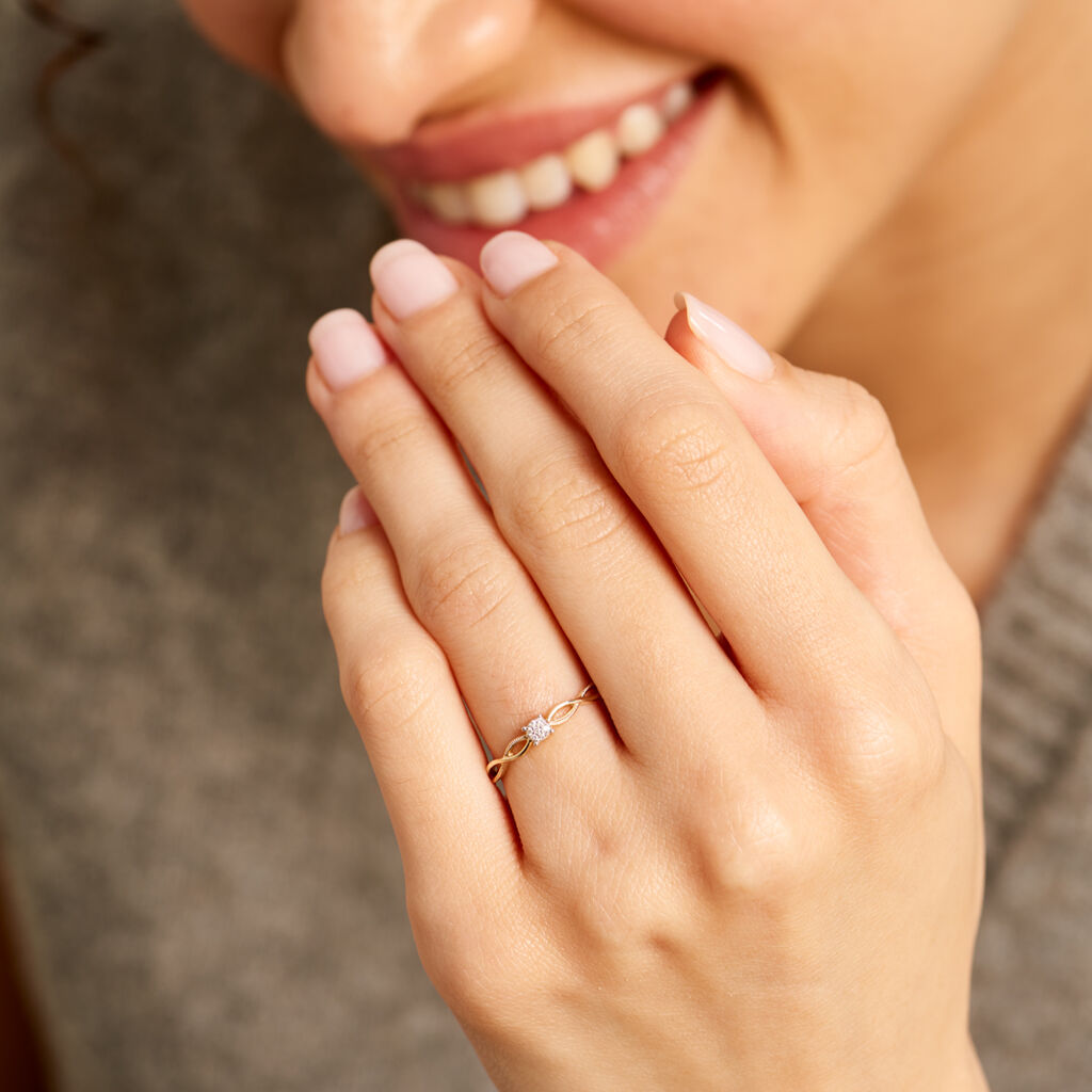 Bague Farila Or Jaune Diamant - Bagues solitaires Femme | Histoire d’Or