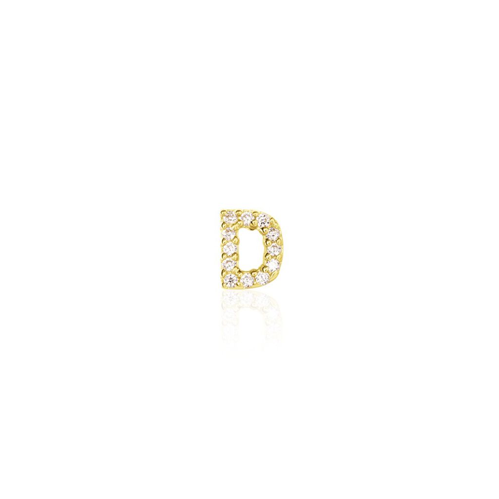 Boucle D'oreille Puce Unitaire Jodoca Or Jaune Oxyde De Zirconium - Clous d'oreilles Femme | Histoire d’Or