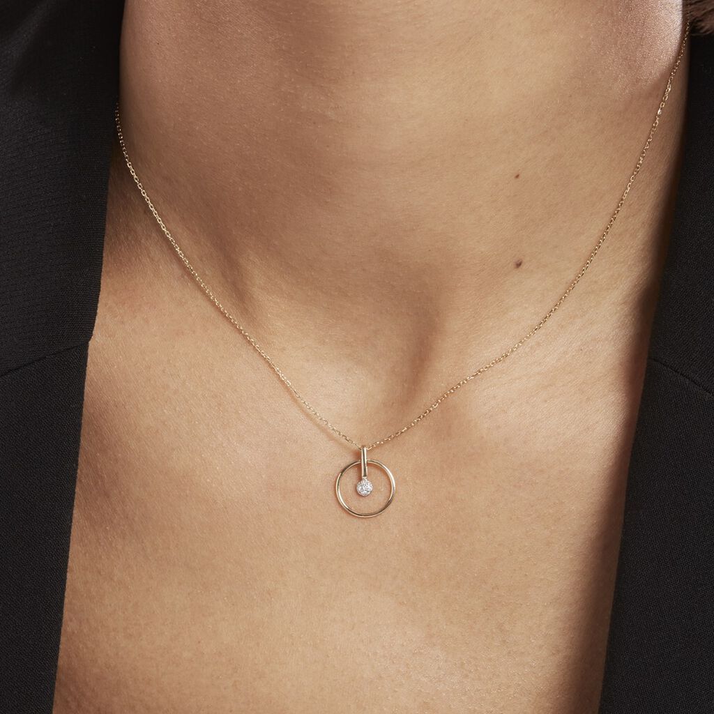 Collier Or Jaune Adrienn Diamants - Colliers Femme | Histoire d’Or