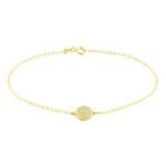 Bracelet Or Jaune Burak Oxyde De Zirconium - Bracelets Femme | Histoire d&rsquo;Or