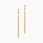 Boucles D'Oreilles Pendantes Luminara Argent Dor&eacute; A L'Or 750/1000 - Boucles d'oreilles pendantes Femme | Histoire d&rsquo;Or