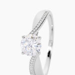 Bague Solitaire Maellyne Argent Blanc Oxyde De Zirconium - Bagues solitaires Femme | Histoire d&rsquo;Or